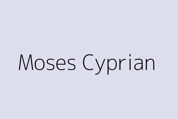 Moses Cyprian